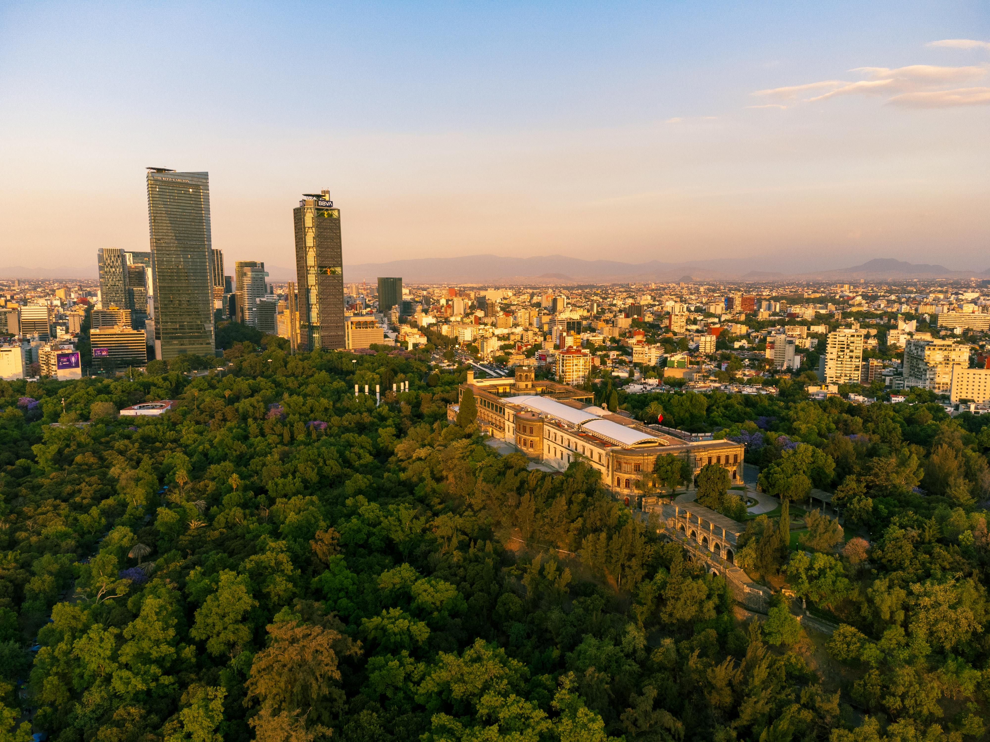 Aerial view of Mexico City, Mexico